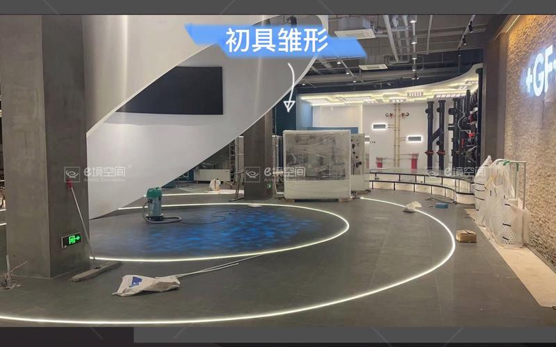 gf扬州工厂产品展示厅设计效果与落地实景对比